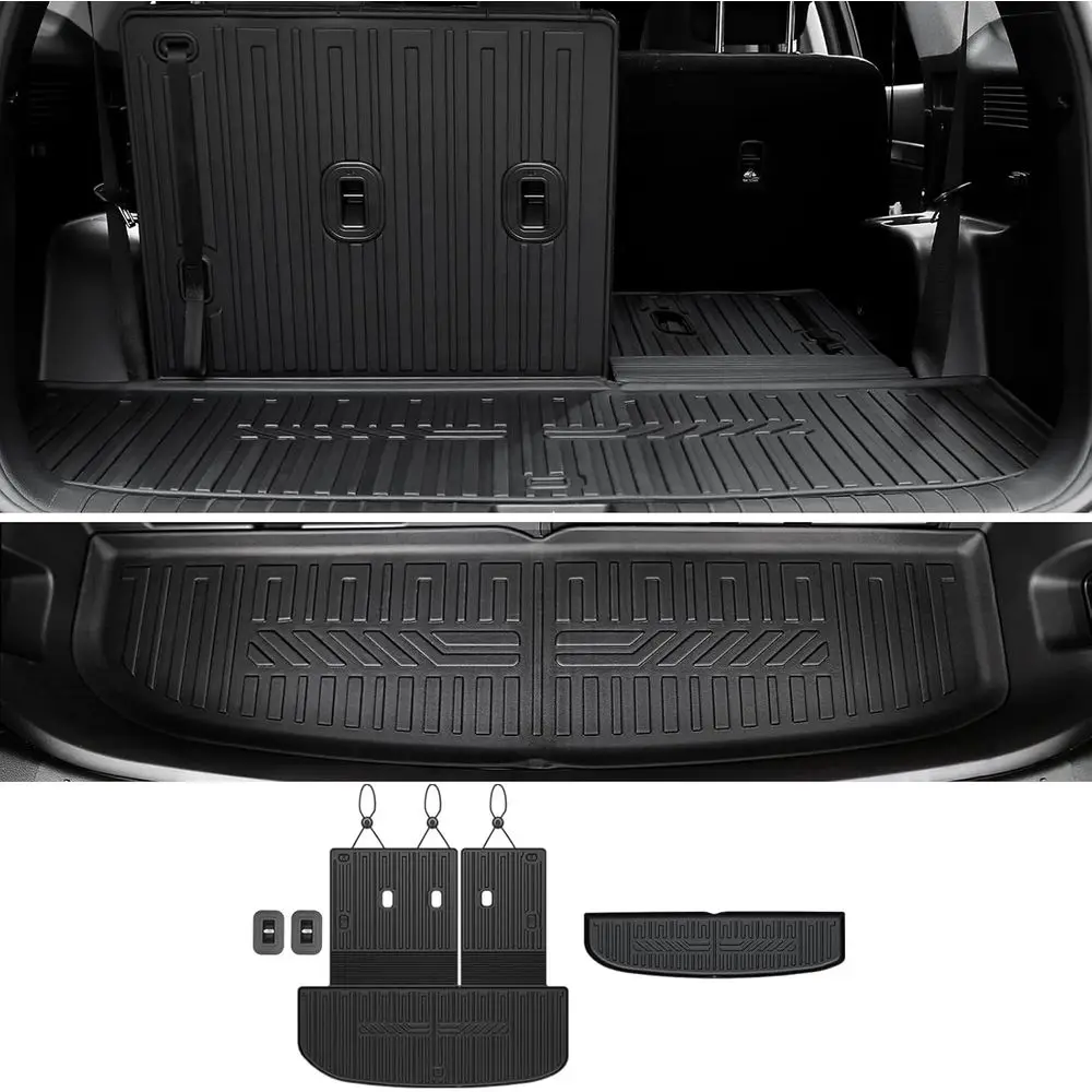 Cargo Mat Backrest Mats for 2020-2024 7/8 Seat, All Weather TPE Cargo Liner Trunk Lower Car Mat Accessories, 2-in-1 Cargo Mat+Tr
Cargo Mat Backrest Mats for 2020-2024 7/8 Seat, All Weather TPE Cargo Liner Trunk Lower Car Mat Accessories, 2-in-1 Cargo Mat+Tr
