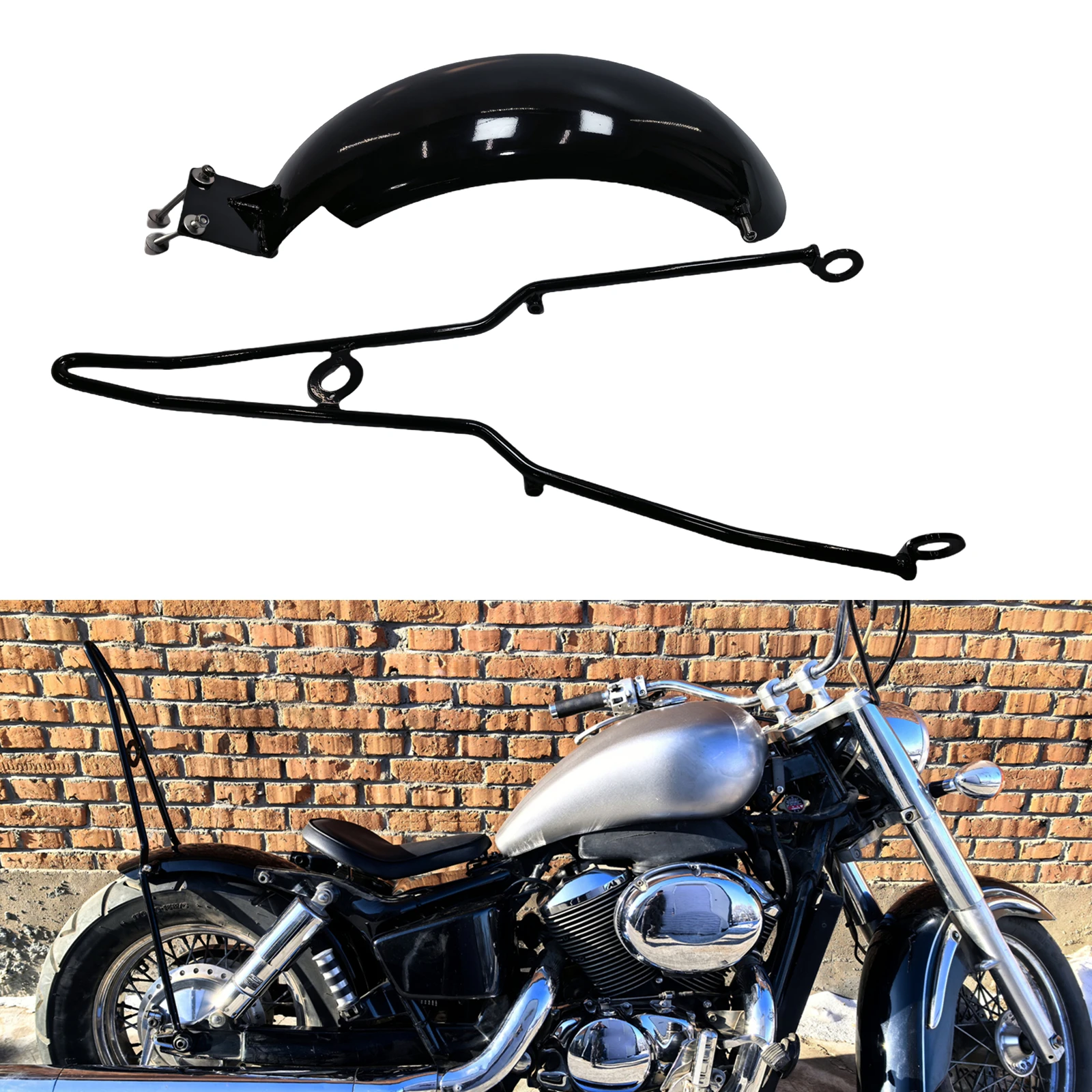 For HONDA VT750 SHADOW ACE 750 SHADOW750 1997-2003 Motorcycle Rear Wheel Splash Fender Mud Guard Mudguard Cover With Bracket Kit
For HONDA VT750 SHADOW ACE 750 SHADOW750 1997-2003 Motorcycle Rear Wheel Splash Fender Mud Guard Mudguard Cover With Bracket Kit