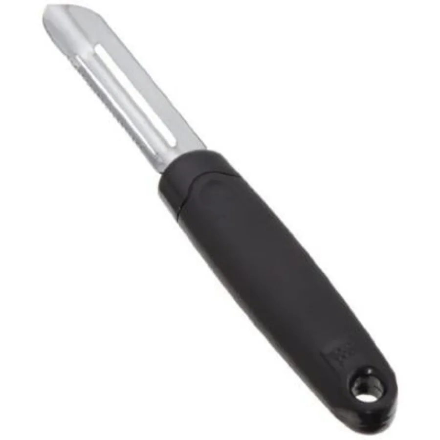 10.8" Stainless Steel Fruit and Vegetable Peeler and Corer, Black
10.8" Stainless Steel Fruit and Vegetable Peeler and Corer, Black