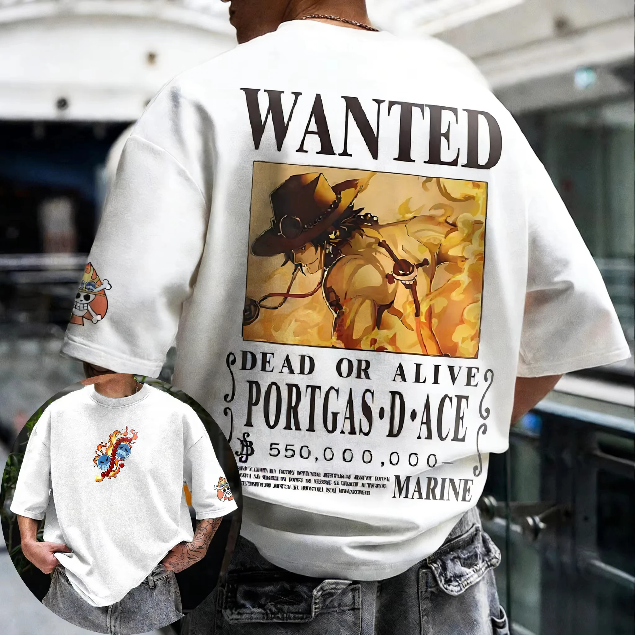 2026 ONE PIECE Anime Ace Co Branded Cotton T-shirt Summer New Men's and Women's Casual Street Hip Hop Short Sleeved Top
2026 ONE PIECE Anime Ace Co Branded Cotton T-shirt Summer New Men's and Women's Casual Street Hip Hop Short Sleeved Top