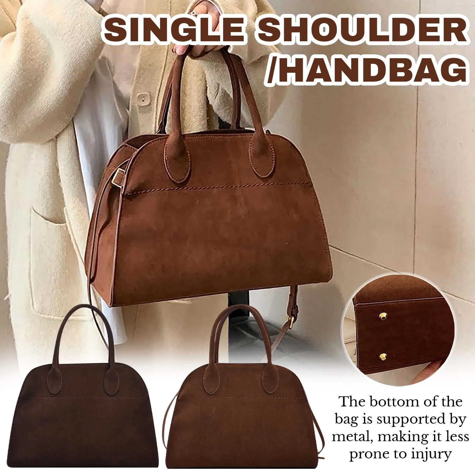 Ladies Large Capacity Commuter Tote Bag Trendy Design Vintage Handbag Fashionable Shoulder Bag For Women Practical Accessory
Ladies Large Capacity Commuter Tote Bag Trendy Design Vintage Handbag Fashionable Shoulder Bag For Women Practical Accessory
