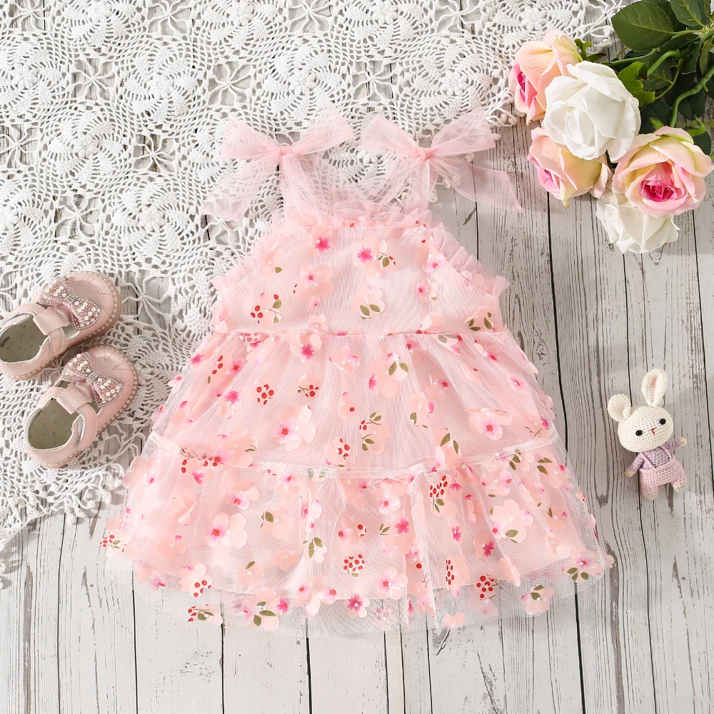 Baby Outfit Newborn Girl Pink Flower Printed Gauze Dress Summer Baby Girl Sweet Baby Dress
Baby Outfit Newborn Girl Pink Flower Printed Gauze Dress Summer Baby Girl Sweet Baby Dress