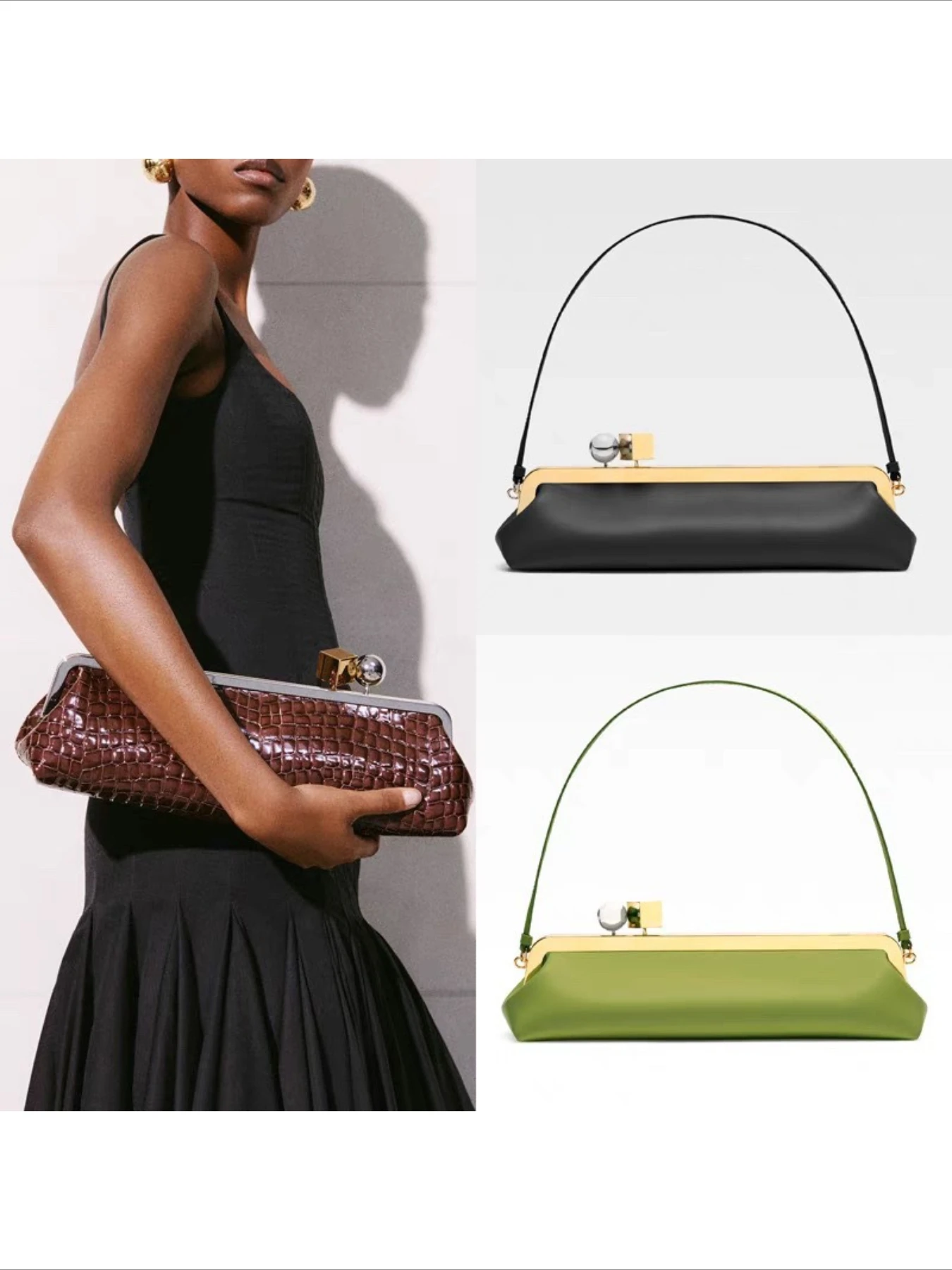 Европейская и американская трендовая сумка с металлическими блоками и зажимом 2026, новая женская сумка через плечо для багет
Европейская и американская трендовая сумка с металлическими блоками и зажимом 2026, новая женская сумка через плечо для багет