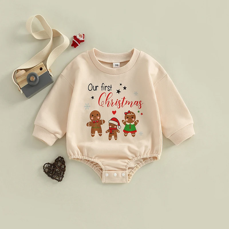 2022-09-07 Lioraitiin Baby Christmas Romper, Long Sleeve Round Neck Gingerbread Man Letter Print Bodysuit
2022-09-07 Lioraitiin Baby Christmas Romper, Long Sleeve Round Neck Gingerbread Man Letter Print Bodysuit