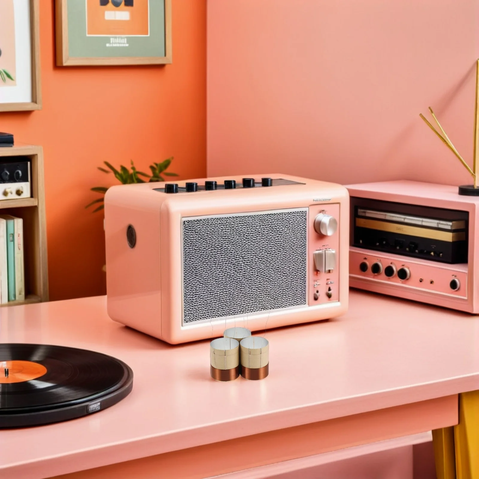 3pcs Voice Copper Wire 25.5Mm 1" Round Pure Copper Bass Speaker Replacement Coil 3.5Ω Woofer Repair Kit Speaker Accessories
3pcs Voice Copper Wire 25.5Mm 1" Round Pure Copper Bass Speaker Replacement Coil 3.5Ω Woofer Repair Kit Speaker Accessories