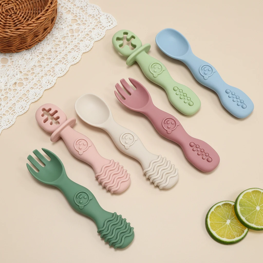 3pcs Silicone Spoon & Fork Set, Baby Training Tableware, Rabbit Themed, Food Grade BPA-Free, Fit for Baby Boys and Girls
3pcs Silicone Spoon & Fork Set, Baby Training Tableware, Rabbit Themed, Food Grade BPA-Free, Fit for Baby Boys and Girls