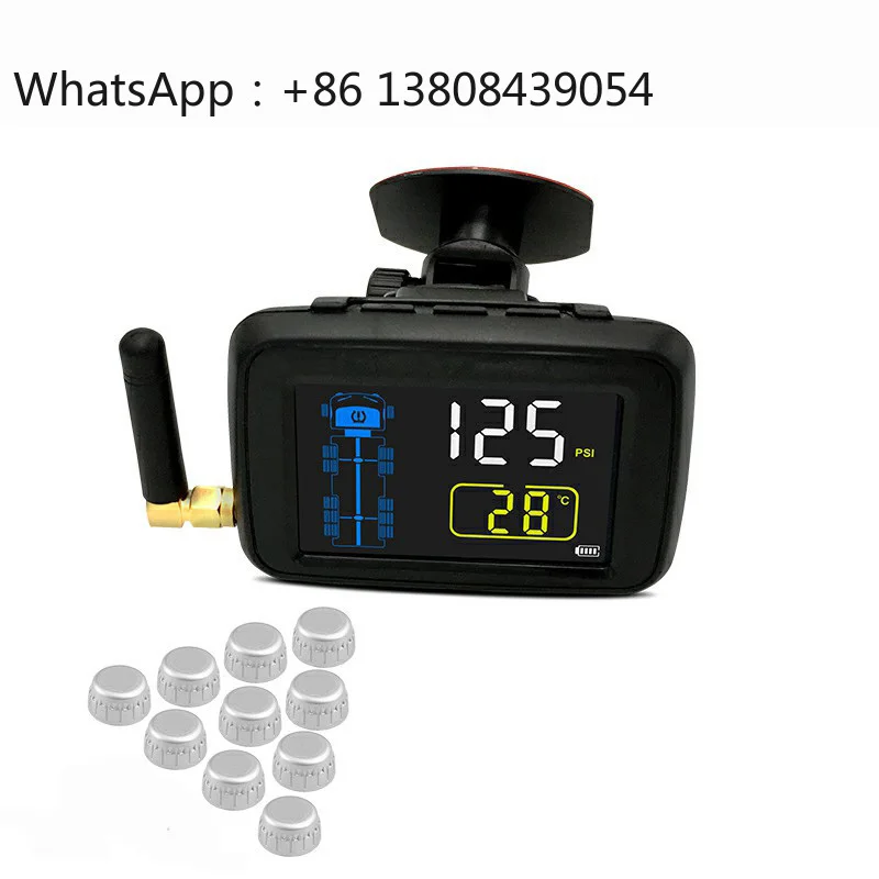 901RV 10 Sensors Tires Rv Semi Truck Trailer Auto Valve Safety Wireless 12V TPMS Gauge Alarm Tire Pressure Monitoring System
901RV 10 Sensors Tires Rv Semi Truck Trailer Auto Valve Safety Wireless 12V TPMS Gauge Alarm Tire Pressure Monitoring System