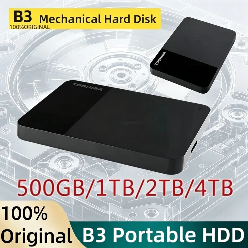 For Toshiba B3 Canvio Ready USB3.0 Shockproof Portable 500GB External Hard Drive 2.5 Inch Hard Disk for Laptop Mac/Android
For Toshiba B3 Canvio Ready USB3.0 Shockproof Portable 500GB External Hard Drive 2.5 Inch Hard Disk for Laptop Mac/Android