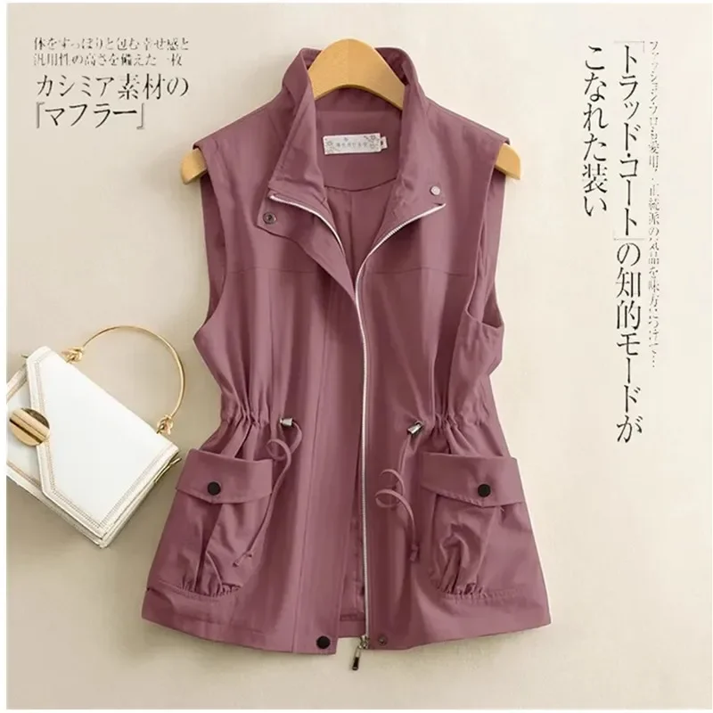 2025 Short Waistcoat Jacket Women's Slim Spring Autumn Casual Outerwear Vest New Ladies Loose Pure cotton Sleeveless Coat
2025 Short Waistcoat Jacket Women's Slim Spring Autumn Casual Outerwear Vest New Ladies Loose Pure cotton Sleeveless Coat
