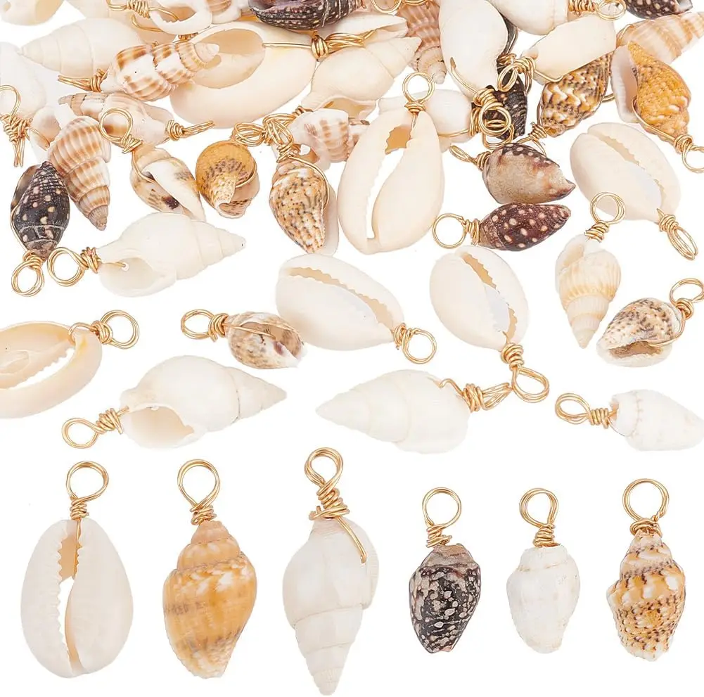 PandaHall Shell Pendants Spiral Seashells Craft Charms Cowrie Sea Shells Pendant Natural Shell Charms Conch Shells with Loop Bai
PandaHall Shell Pendants Spiral Seashells Craft Charms Cowrie Sea Shells Pendant Natural Shell Charms Conch Shells with Loop Bai