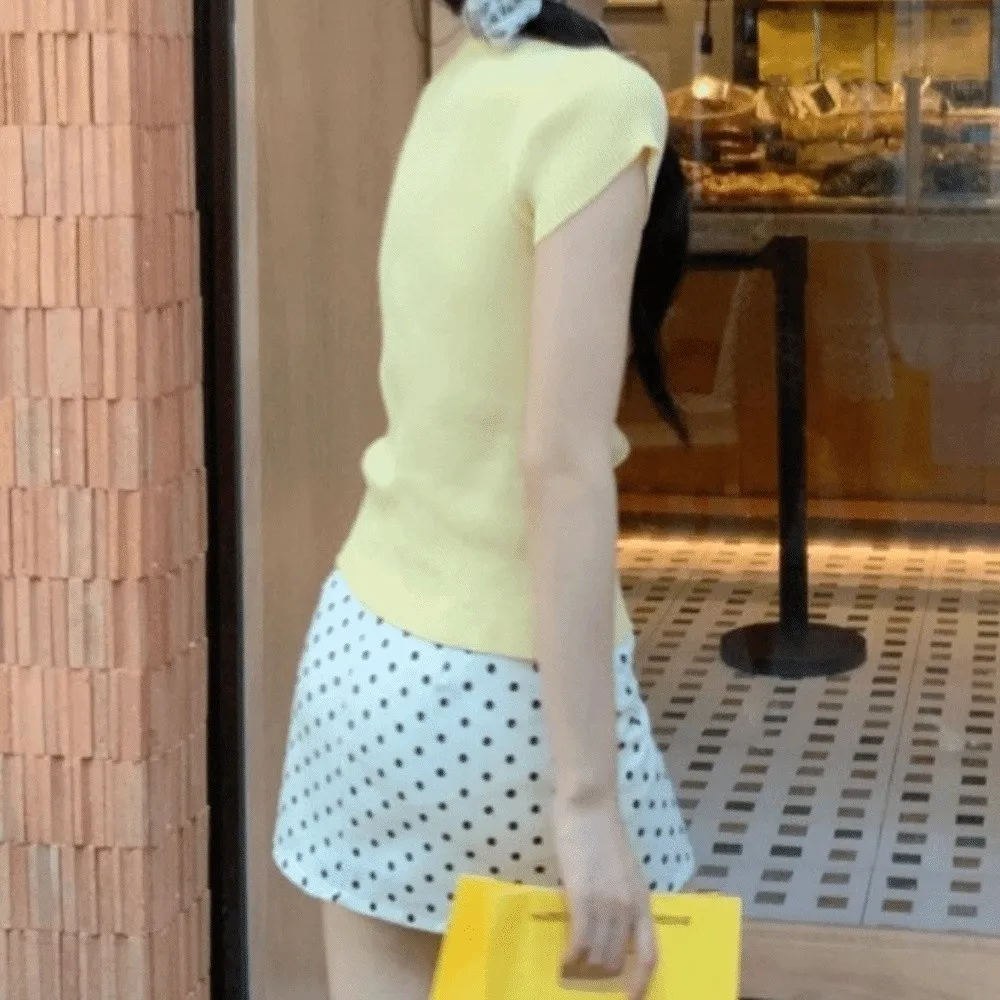 Fashion High Waist Polkatdot Short Skirt Top Collocation Slim Fit Dot Half Slips Black/Apricot Spicy Girl Dot A-line Dress Lady
Fashion High Waist Polkatdot Short Skirt Top Collocation Slim Fit Dot Half Slips Black/Apricot Spicy Girl Dot A-line Dress Lady