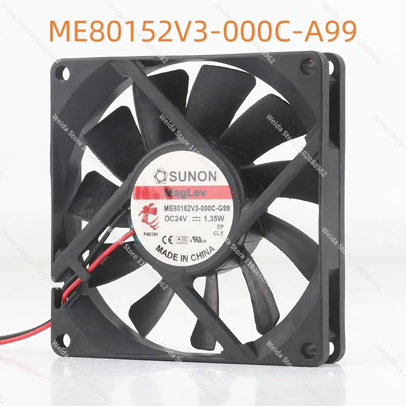 New SUNON Precision 8CM 80X80X15MM ME80152V3-000C-A99 24V 1.35W variable frequency fan for the inverter
New SUNON Precision 8CM 80X80X15MM ME80152V3-000C-A99 24V 1.35W variable frequency fan for the inverter