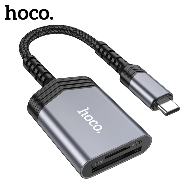 HOCO 2 in 1 Card Reader OTG Type C Adapter SD TF Card Reader For PC Laptop Accessories Storage Card Readers 480Mbps Transmission
HOCO 2 in 1 Card Reader OTG Type C Adapter SD TF Card Reader For PC Laptop Accessories Storage Card Readers 480Mbps Transmission