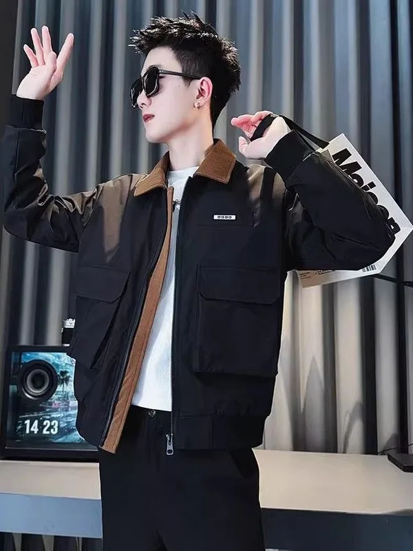 Мужская куртка Slim Fit в стиле пэчворк, модная рабочая одежда, весенне-осенняя повседневная верхняя одежда, ветрозащитная, на молнии, без капюшона
Мужская куртка Slim Fit в стиле пэчворк, модная рабочая одежда, весенне-осенняя повседневная верхняя одежда, ветрозащитная, на молнии, без капюшона