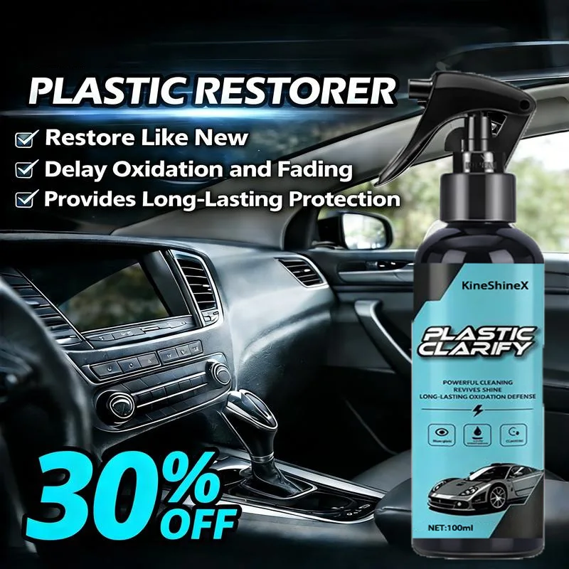 Car Plastic Leather Restorer Spray Interior Dashboard Tire Shine Coating Anti-Aging Fading Long Lasting Protection Liquid 100ml
Car Plastic Leather Restorer Spray Interior Dashboard Tire Shine Coating Anti-Aging Fading Long Lasting Protection Liquid 100ml