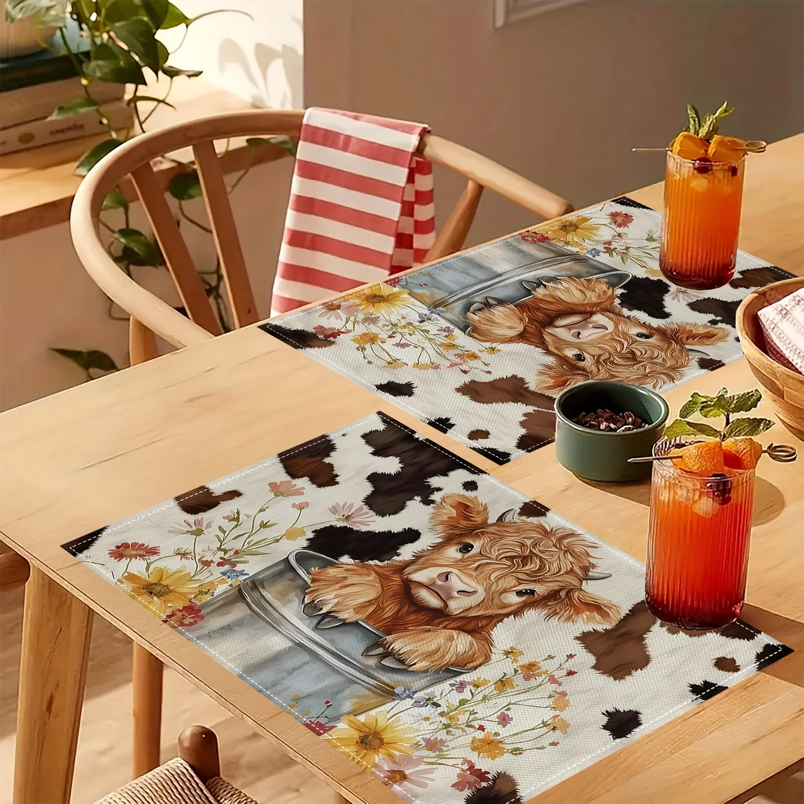 1-Piece Cow Pattern Linen Placemat, Durable & Washable, Home Table Mat
1-Piece Cow Pattern Linen Placemat, Durable & Washable, Home Table Mat
