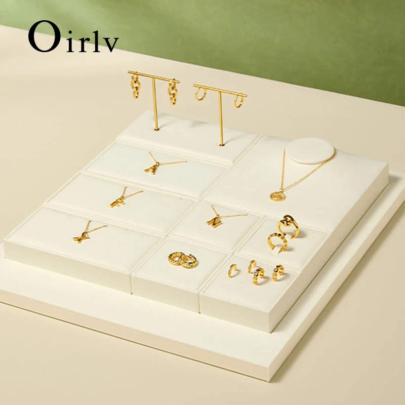 Oirlv Fashion Microfiber Jewelry Display Organizer Props Ring Pendant Necklace Holder Jewelry Rack Display Stand Sets Showcase
Oirlv Fashion Microfiber Jewelry Display Organizer Props Ring Pendant Necklace Holder Jewelry Rack Display Stand Sets Showcase