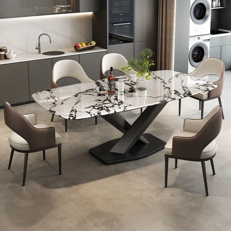 Italian-style light luxury microcrystalline stone dining table, small apartment cross-legged diningtable, rectangular home dini
Italian-style light luxury microcrystalline stone dining table, small apartment cross-legged diningtable, rectangular home dini