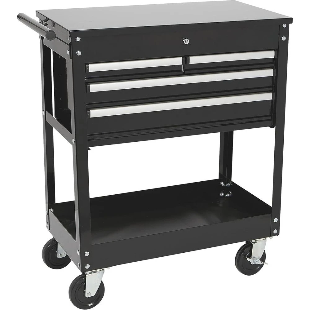 Portable Rustproof Powder-Coated Tool Cart with Slide-Top and Lockable Drawers
Portable Rustproof Powder-Coated Tool Cart with Slide-Top and Lockable Drawers