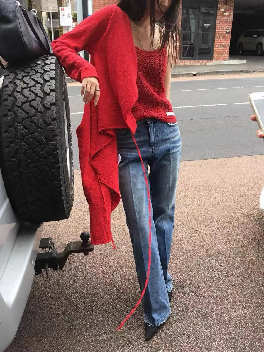 Spring 2026 High Waist Bell Bottom Blue Jeans Korean Style Women's Cotton Denim Pants Micro Flared Pocket Zipper Fastening
Spring 2026 High Waist Bell Bottom Blue Jeans Korean Style Women's Cotton Denim Pants Micro Flared Pocket Zipper Fastening