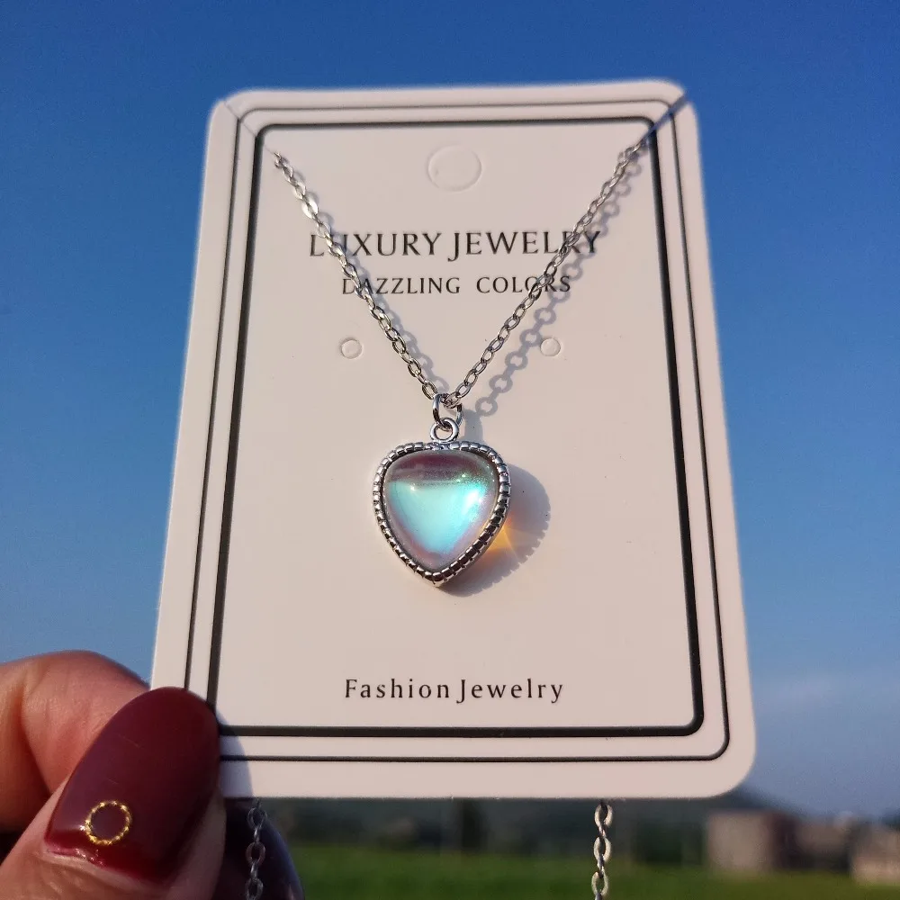 925 Sterling Silver Moonstone Sweet Heart Pendant Necklace for Lady Girls Birthday Gift Fine S925 Jewelry DS4206
925 Sterling Silver Moonstone Sweet Heart Pendant Necklace for Lady Girls Birthday Gift Fine S925 Jewelry DS4206