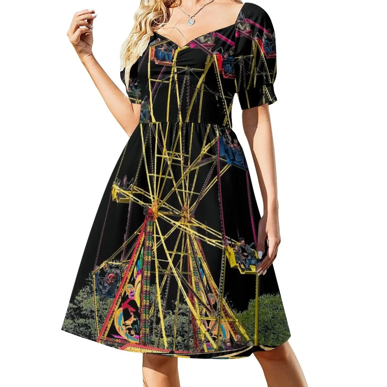 Ferris Wheel Short-Sleeved Dress Woman clothing festival outfit women summer dress women 2025 Dress
Ferris Wheel Short-Sleeved Dress Woman clothing festival outfit women summer dress women 2025 Dress