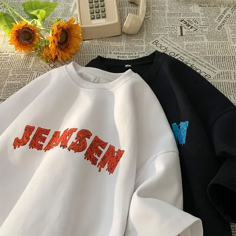 Heavyweight Drop American Round Neck Vintage Short Sleeve T-shirt for Men and Women 2023 New Summer Cotton Loose Couple T-shirt
Heavyweight Drop American Round Neck Vintage Short Sleeve T-shirt for Men and Women 2023 New Summer Cotton Loose Couple T-shirt