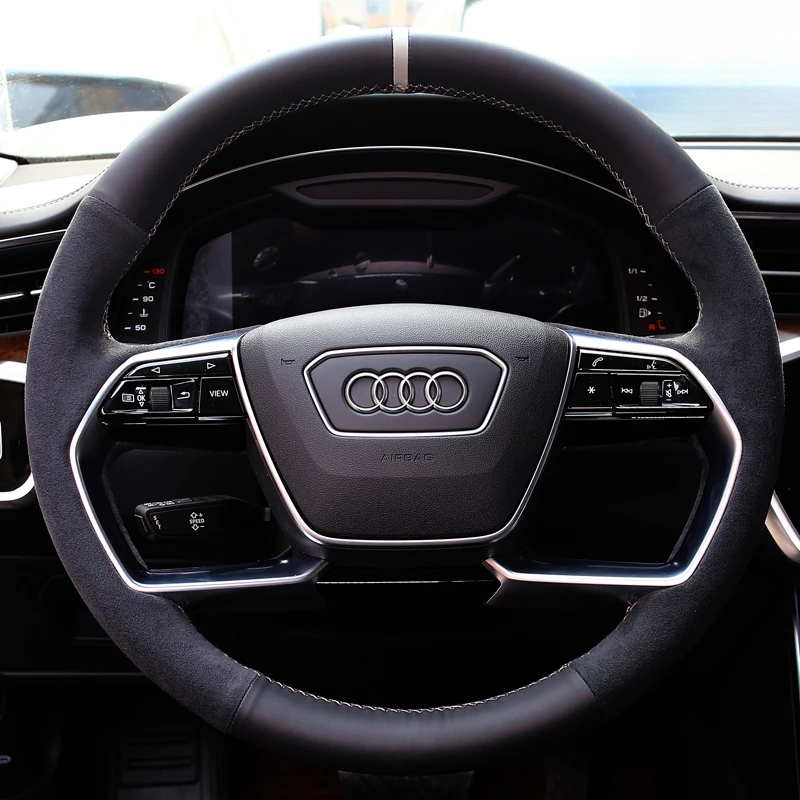 Для Audi A8 S8 A7 A6 A8L Etron 2021-2022 DIY ручная работа из натуральной кожи замша нескользящий чехол на руль автомобиля
Для Audi A8 S8 A7 A6 A8L Etron 2021-2022 DIY ручная работа из натуральной кожи замша нескользящий чехол на руль автомобиля