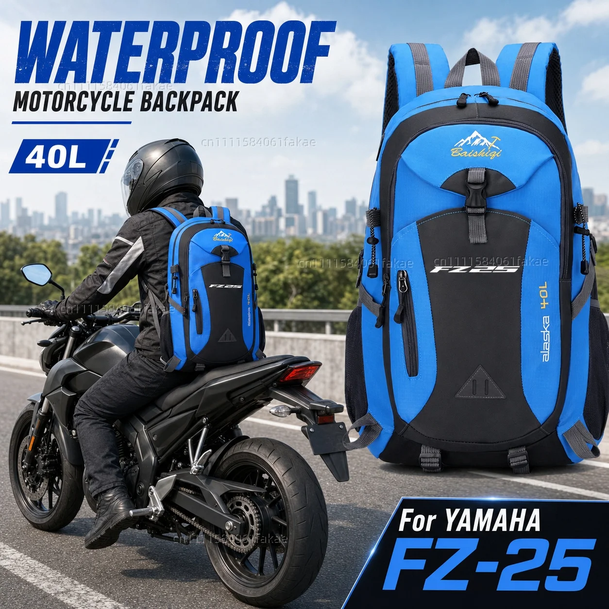 For YAMAHA FZ-25 FZ25 FZ 25 Motorcycle Backpack 40L Waterproof Travel Backpack Outdoor Hiking Camping Daypack Lightweight
For YAMAHA FZ-25 FZ25 FZ 25 Motorcycle Backpack 40L Waterproof Travel Backpack Outdoor Hiking Camping Daypack Lightweight