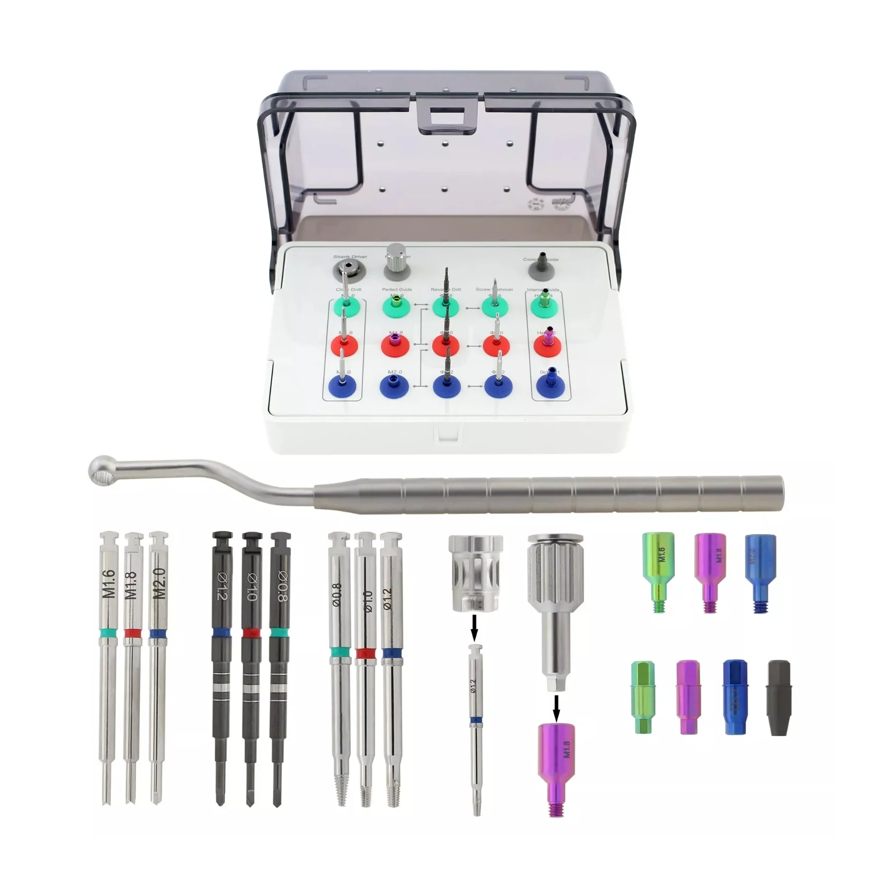 Dental Implant Universal Screw Removal Kit Neobiotech SR Screw Remover Reverse Drill Claw
Dental Implant Universal Screw Removal Kit Neobiotech SR Screw Remover Reverse Drill Claw