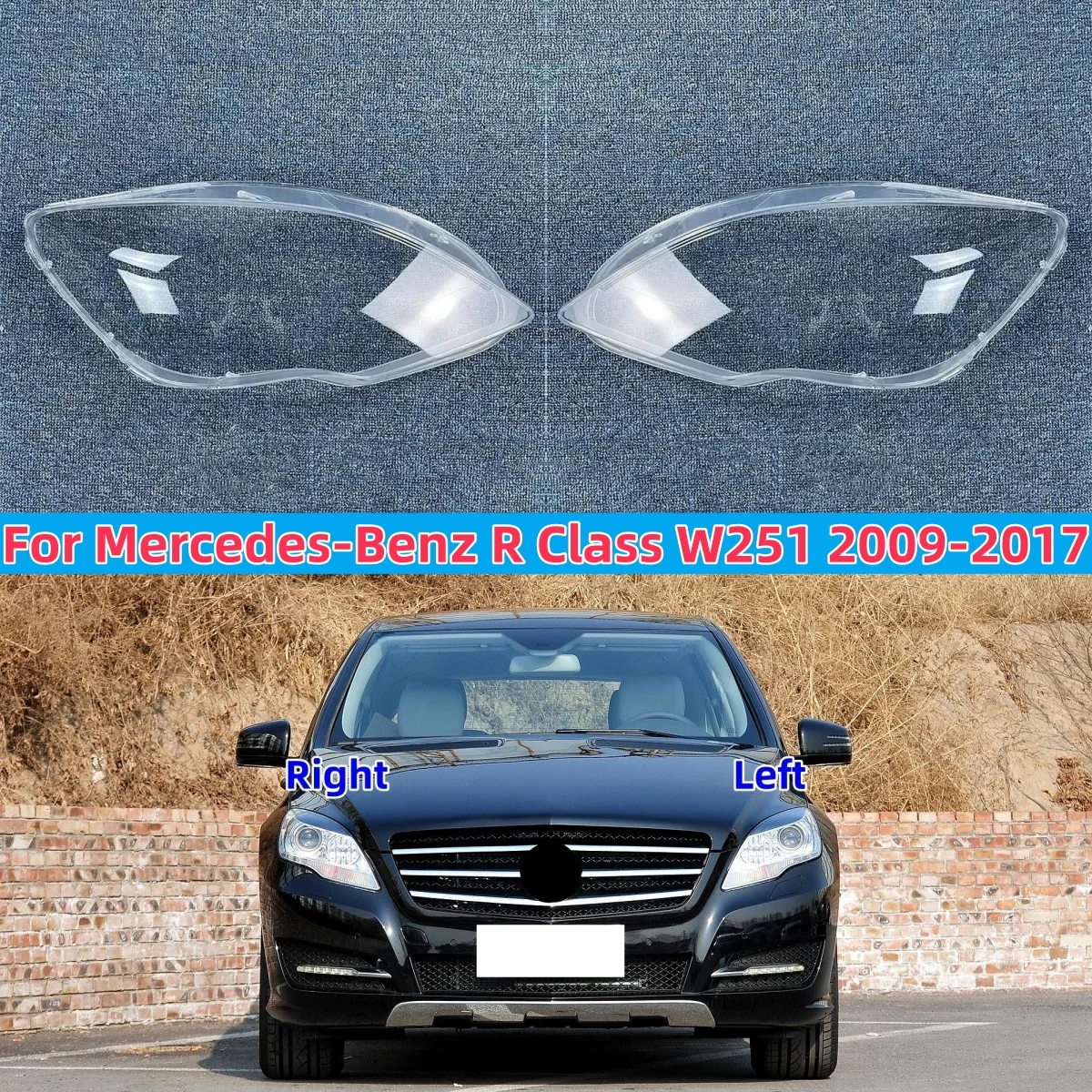 Headlight Cover For Mercedes-Benz W251 R300 R320 R350 R400 R500 2009~2017 Headlamp Lens Car Lights Glass Replacement Auto Shell
Headlight Cover For Mercedes-Benz W251 R300 R320 R350 R400 R500 2009~2017 Headlamp Lens Car Lights Glass Replacement Auto Shell