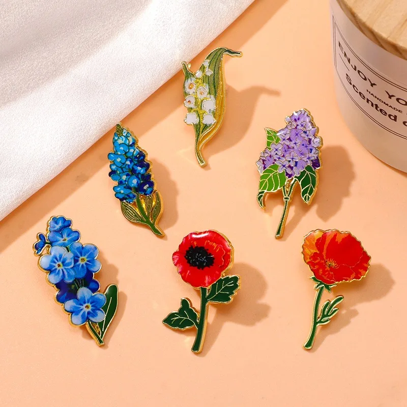 Vintage Flower Brooch Rose Lilac Lily of The Valley Alloy Pin Badge for DIY Clothes Bags Shoes Hat Scarf T-shirt Jeans Unisex
Vintage Flower Brooch Rose Lilac Lily of The Valley Alloy Pin Badge for DIY Clothes Bags Shoes Hat Scarf T-shirt Jeans Unisex