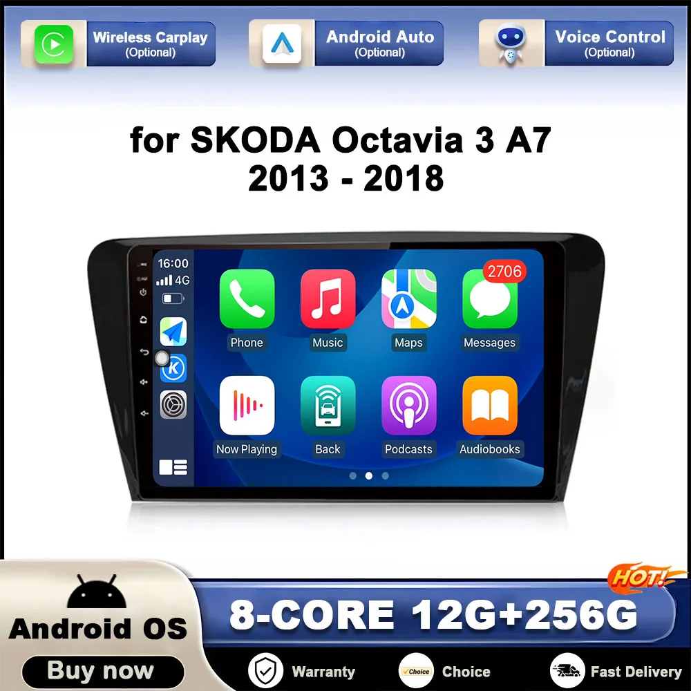 10.1 Inch Android OS for SKODA Octavia 3 A7 2013 - 2018 GPS Navigation Car Multimedia Video Player DSP Stereo Autoradio WiFi BT
10.1 Inch Android OS for SKODA Octavia 3 A7 2013 - 2018 GPS Navigation Car Multimedia Video Player DSP Stereo Autoradio WiFi BT
