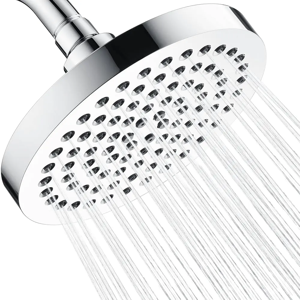 AllexpreskHigh Pressure Shower Head, 6 Inch Rain Shower Head, 2 Spray Settings Rainfall Shower Heads, Adjustable Angle Replaceme
AllexpreskHigh Pressure Shower Head, 6 Inch Rain Shower Head, 2 Spray Settings Rainfall Shower Heads, Adjustable Angle Replaceme