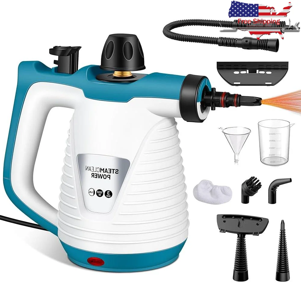 Handheld Steam Cleaner Multi-Surface 9 Accessories Pressurized Natural Steam Cleaner Portable High Pressure Efficient Cleaning
Handheld Steam Cleaner Multi-Surface 9 Accessories Pressurized Natural Steam Cleaner Portable High Pressure Efficient Cleaning