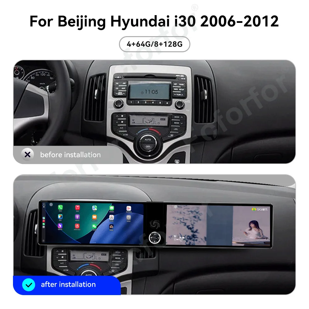 12.3" Dual Screen Android 13 For Beijing Hyundai i30 2006-2012 Car Stereo GPS Navi CarPlay Auto Bluetooth DSP Mirror Link WiFi
12.3" Dual Screen Android 13 For Beijing Hyundai i30 2006-2012 Car Stereo GPS Navi CarPlay Auto Bluetooth DSP Mirror Link WiFi