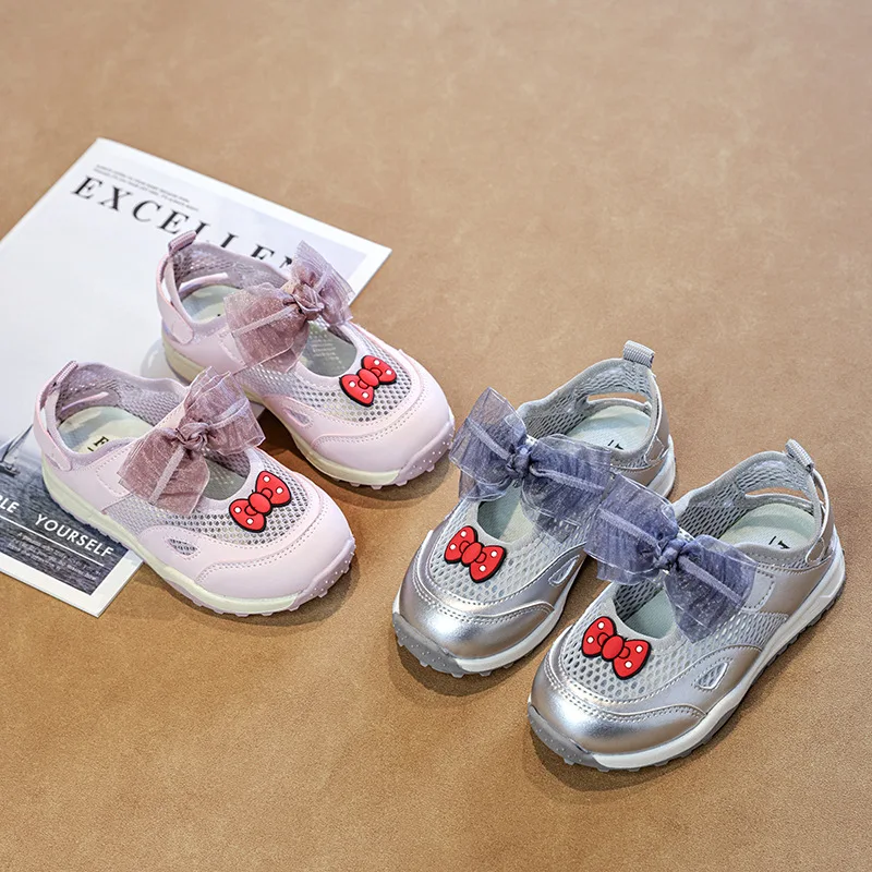 New Children Mesh Sandals Patchwork Bowknot Girls School Sports Shoes Kids Running Non-slip Breathable Toddler Soft Casual Shoes
New Children Mesh Sandals Patchwork Bowknot Girls School Sports Shoes Kids Running Non-slip Breathable Toddler Soft Casual Shoes