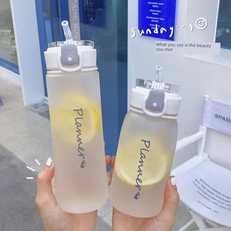 Portable Water Bottle for Girls And Children Creative Line Design Matte Finish Water Cup with Straw High Aesthetic Value
Portable Water Bottle for Girls And Children Creative Line Design Matte Finish Water Cup with Straw High Aesthetic Value