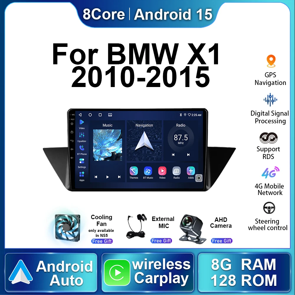 8+128G 5G Car Radio For BMW X1 E84 2010- 2015 Android15 Autoradio Multimedia Video Player Stereo Wireless Carplay Navigation GPS
8+128G 5G Car Radio For BMW X1 E84 2010- 2015 Android15 Autoradio Multimedia Video Player Stereo Wireless Carplay Navigation GPS