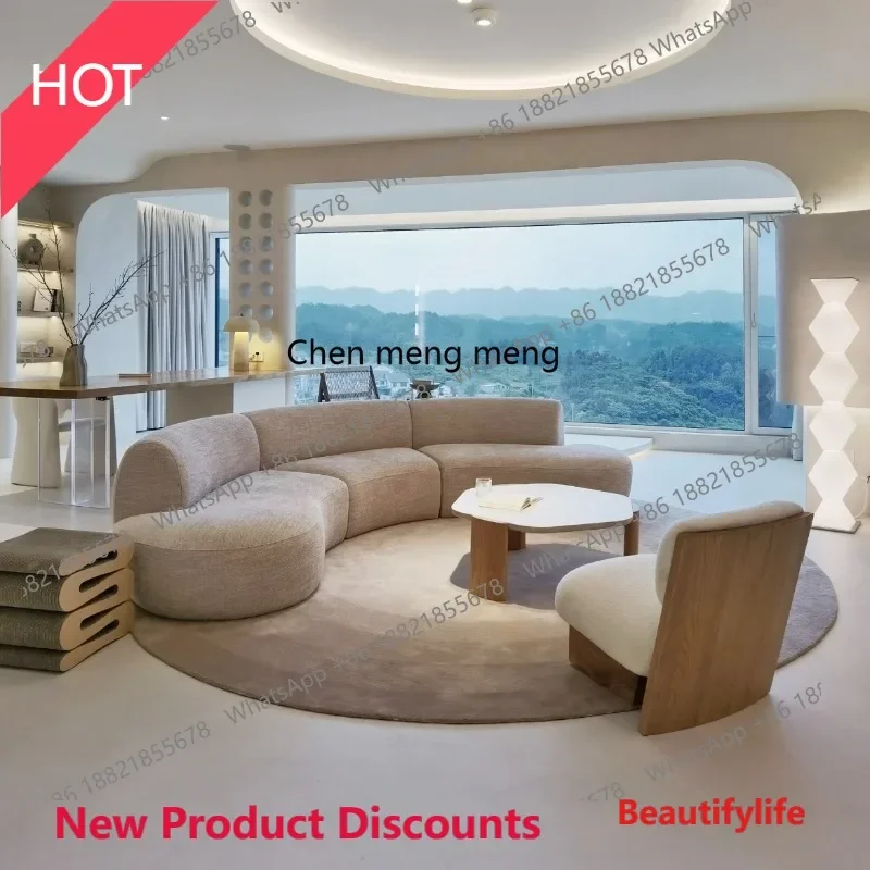 P32 Italian light luxury curved sofa minimalist special-shaped corner living room designer new model
P32 Italian light luxury curved sofa minimalist special-shaped corner living room designer new model