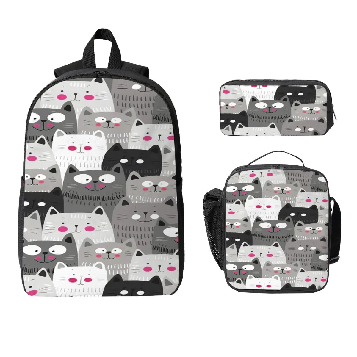 Cats Backpack Boys Girls BookBag School Bag Computer Shoulder Bags 3ps Insulated Lunch Bag Pencil Case
Cats Backpack Boys Girls BookBag School Bag Computer Shoulder Bags 3ps Insulated Lunch Bag Pencil Case