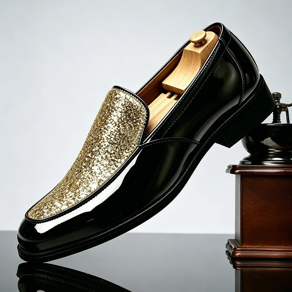 patent leather men's dress shoes casual business formal loafers shoes for man designer shoes wedding dress mocasines hombre
patent leather men's dress shoes casual business formal loafers shoes for man designer shoes wedding dress mocasines hombre