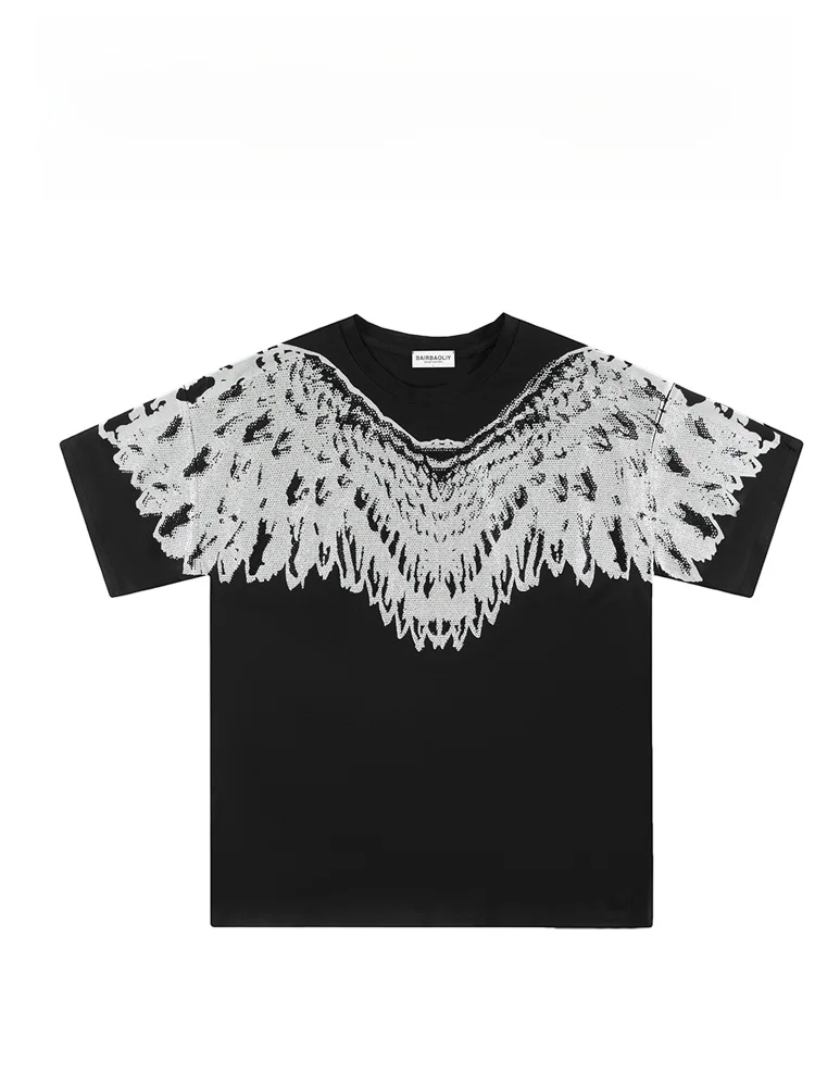 BAIRBAOLIY 2025 Весна-Лето Свободная модная футболка из плотного дрилла с коротким рукавом, стандартный крой
BAIRBAOLIY 2025 Весна-Лето Свободная модная футболка из плотного дрилла с коротким рукавом, стандартный крой