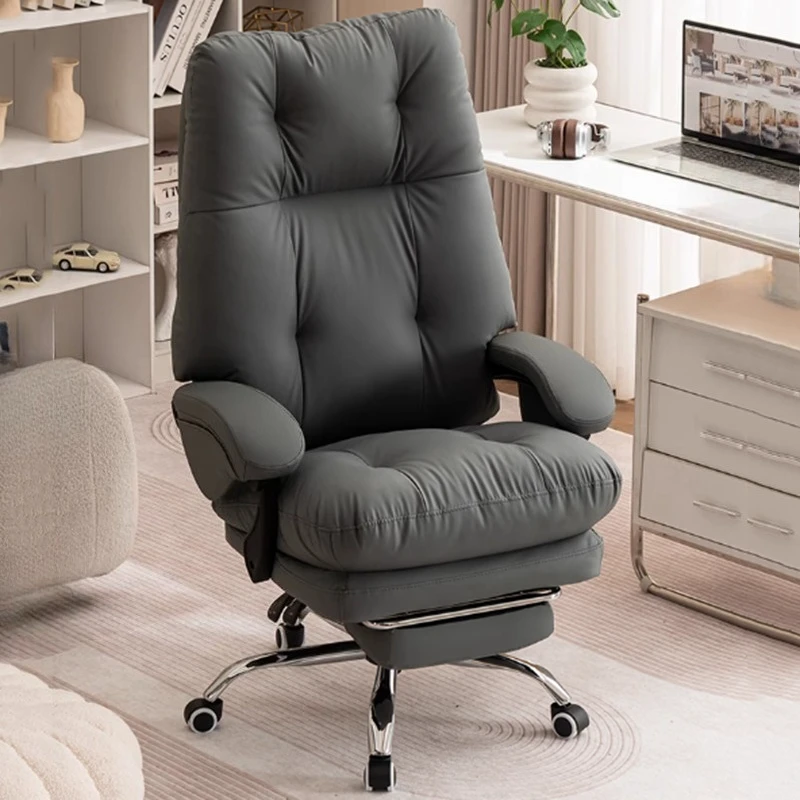 Leather Home Office Chair Ergonomic Modern Mobile Lounge Office Chair Fluffy Room Cadeira De Escritorios Furniture Accessories
Leather Home Office Chair Ergonomic Modern Mobile Lounge Office Chair Fluffy Room Cadeira De Escritorios Furniture Accessories