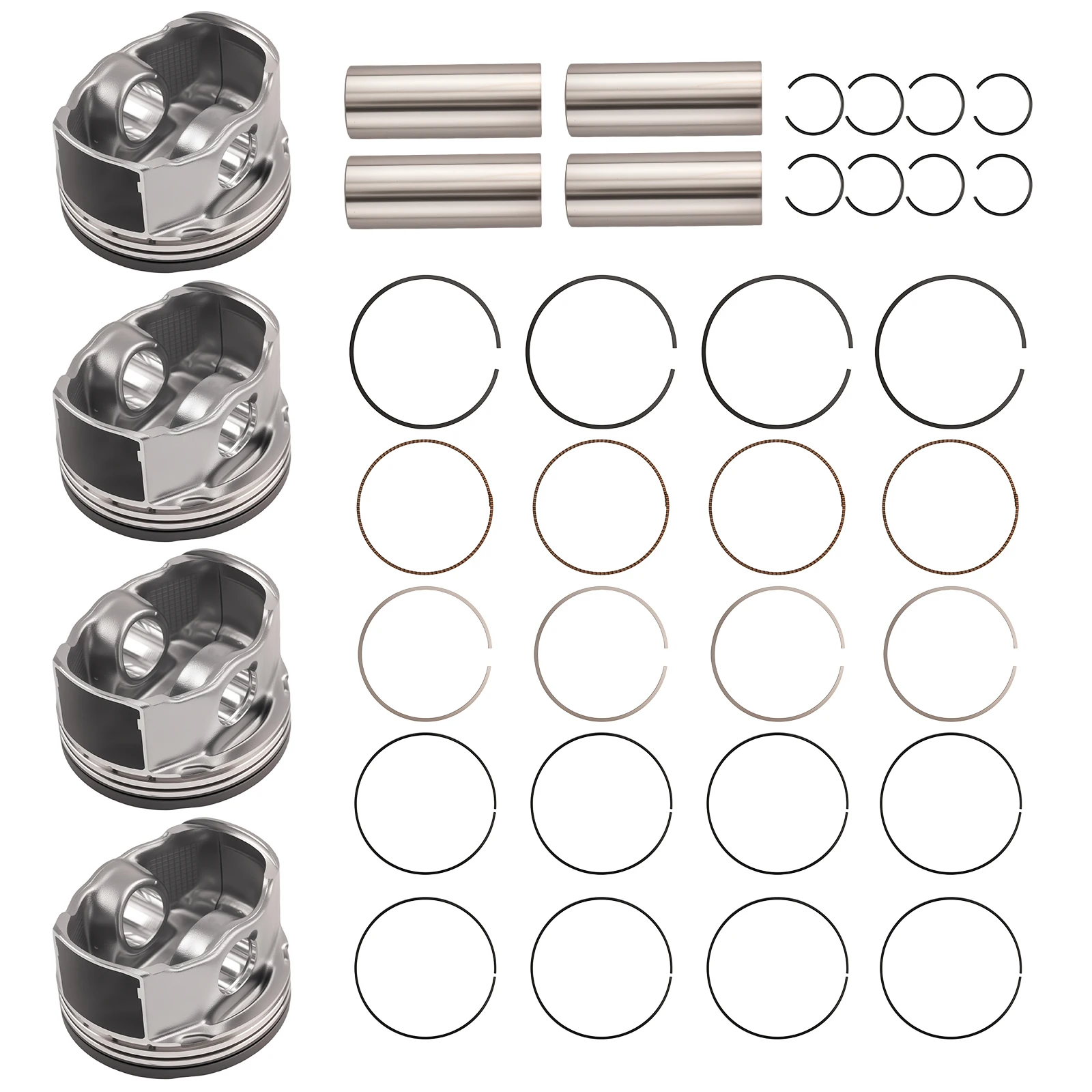 Pistons and Rings Set For 2007-2013 Toyota Camry RAV4 Scion tC Lexus 2.4L
Pistons and Rings Set For 2007-2013 Toyota Camry RAV4 Scion tC Lexus 2.4L