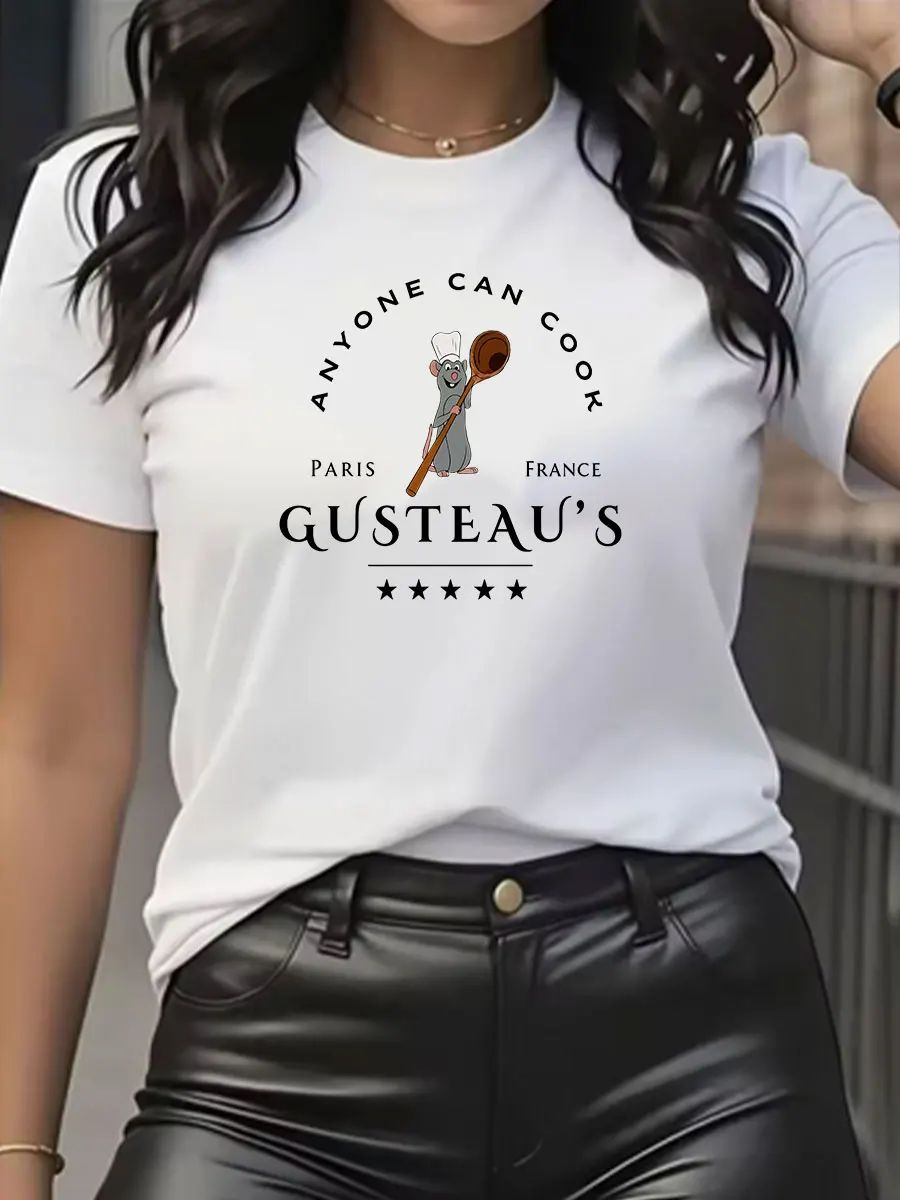 Ratatouille Shirt Chef Remy T-Shirt Pixar Rat King Anyone Can Cook Y2K Top Remy Gusteau's Shirt Cute Mouse Women's Print Shirt
Ratatouille Shirt Chef Remy T-Shirt Pixar Rat King Anyone Can Cook Y2K Top Remy Gusteau's Shirt Cute Mouse Women's Print Shirt