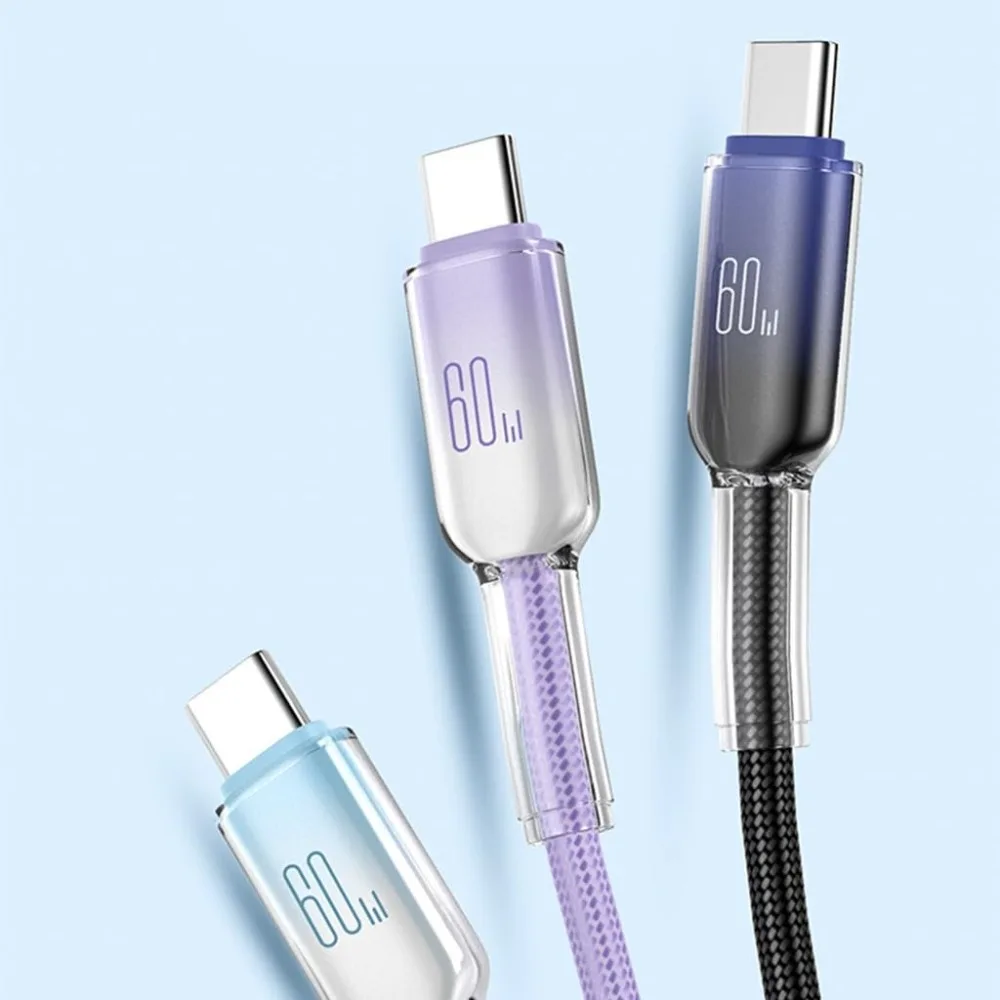 AC DC USB Type-C Cable 60W USB Cord Type C To C Charging Cable Fast Charging for Phone Laptop Office Travel
AC DC USB Type-C Cable 60W USB Cord Type C To C Charging Cable Fast Charging for Phone Laptop Office Travel