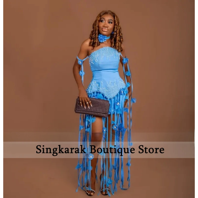 Short Prom Dresses For Girls 2026 Blue Tassel 3D Flowers Beading Cocktail Dresses Evening Birthday Gowns Gala Gown Customized
Short Prom Dresses For Girls 2026 Blue Tassel 3D Flowers Beading Cocktail Dresses Evening Birthday Gowns Gala Gown Customized