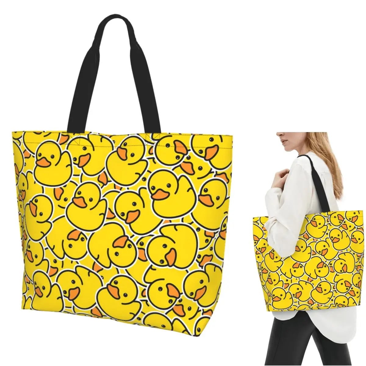 Желтая классическая резиновая сумка-тоут для покупок, парусиновая сумка на плечо большой вместимости, продуктовая сумка для покупок для женщин
Желтая классическая резиновая сумка-тоут для покупок, парусиновая сумка на плечо большой вместимости, продуктовая сумка для покупок для женщин