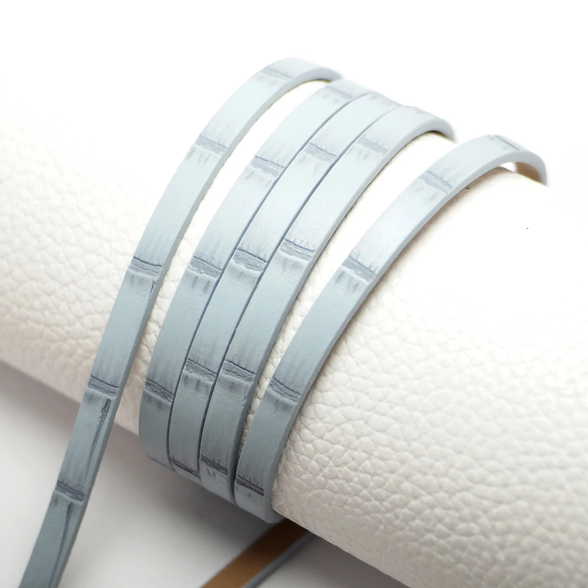 5mm Light Blue Synthetic Leather Cord for Bracelet Making - 1.15m Soft Imitation Bamboo Knot Strips, DIY Craft Jewelry Supplies
5mm Light Blue Synthetic Leather Cord for Bracelet Making - 1.15m Soft Imitation Bamboo Knot Strips, DIY Craft Jewelry Supplies